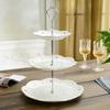 Cake Stand European Style 2/3 Tier Pastry Cupcake Fruit Plate Serving Dessert Holder Creative Multi-layer Plastic Fruit Plate