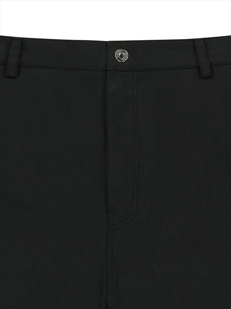 [Matinkim] Curved Seam Bermuda Pants for Men in Black
