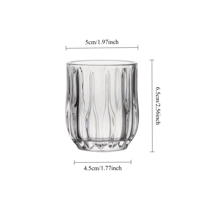 

80 мл Хрустальный стакан Бокал для иностранного вина 6 стаканов с характером Бокал для красного вина Бокал для байцзю Стакан для воды Пивная кружка Набор чашек 6PCS