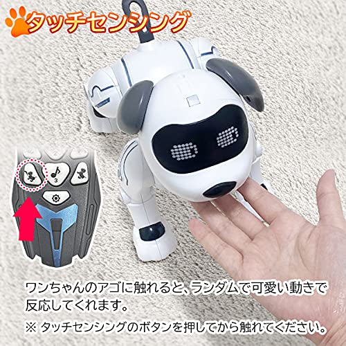ROBOT PLAZA Robot Dog Children's Toy Educational Toy Popular Dog Robot Pet Robot Dog Simple Programming Robot Pet Birthday Gift Boys