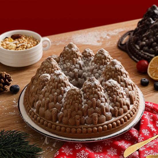 Volcano Forest Pastry Mold Silicone Cake Mold Flexible Baking Pan for DIY Cakes Chocolate Non-Stick Heat Resistant Easy Demolding Dessert Mold