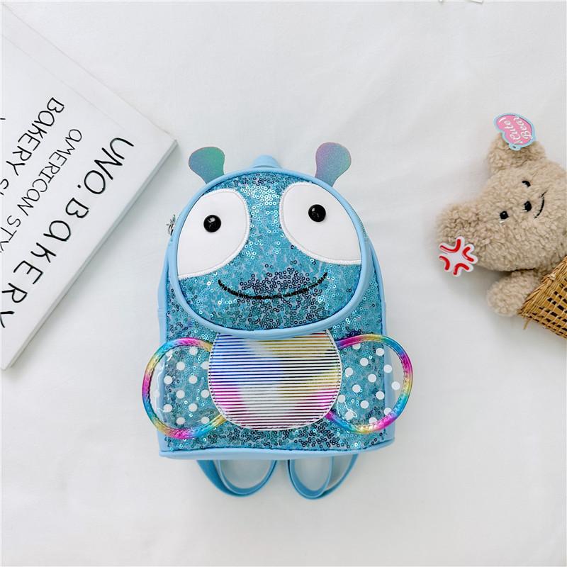 Cute And Trendy Animal Themed Girls Backpack In Pink Purple Blue And White синий