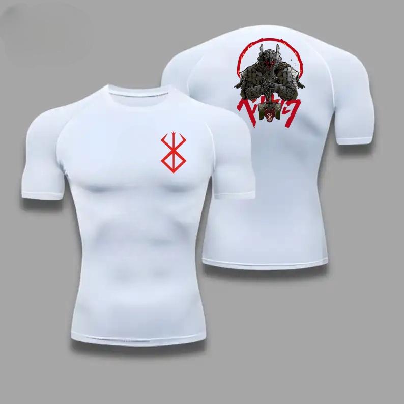 Men Ultra-Light Quick-Dry Athletic T-Shirt Breathable Stretchy Moisture-Wicking Short Guts Sleeve for Fitness Gym Sports Workout