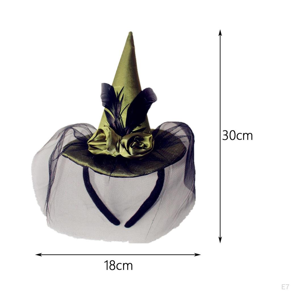 Halloween Hat Hairhoop Witch Headband Costume Decoration Party Favor Cosplay