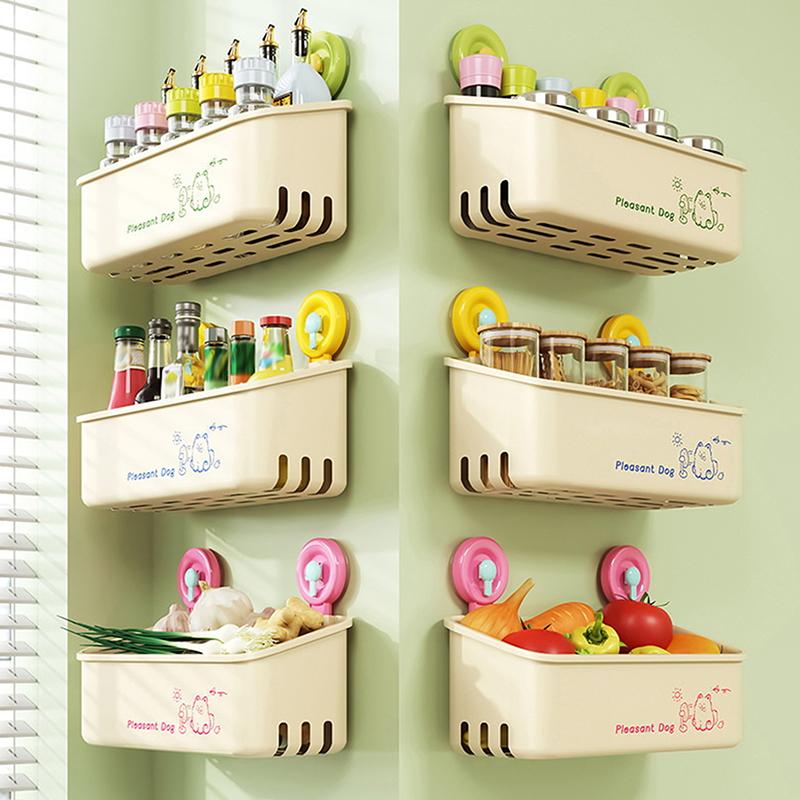 Suction Cup Rack, Drill-Free Bathroom Suction Cup Storage Box, Suitable For Bathroom, Toilet, Hand Washing, Wash Basin, Bathroom