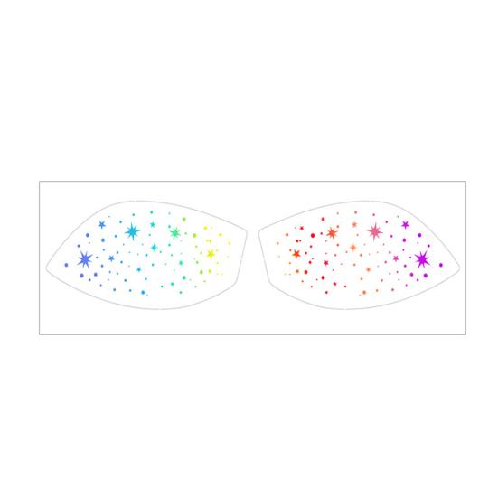Metallic Eye Tattoo Stickers, Waterproof Temporary Freckle Decals, Sparkling Foil Eye Makeup for Festival Party, Glitter Face Art