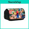 Mario Double Layer Pen Bag With Large Capacity For Students School Supplies Organizer