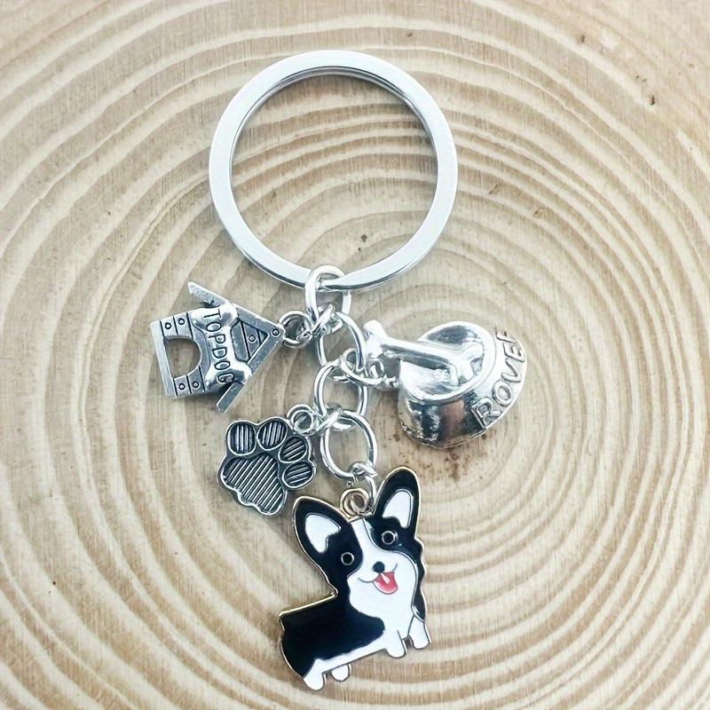 Cute Corgi Dog Keychain Pendant