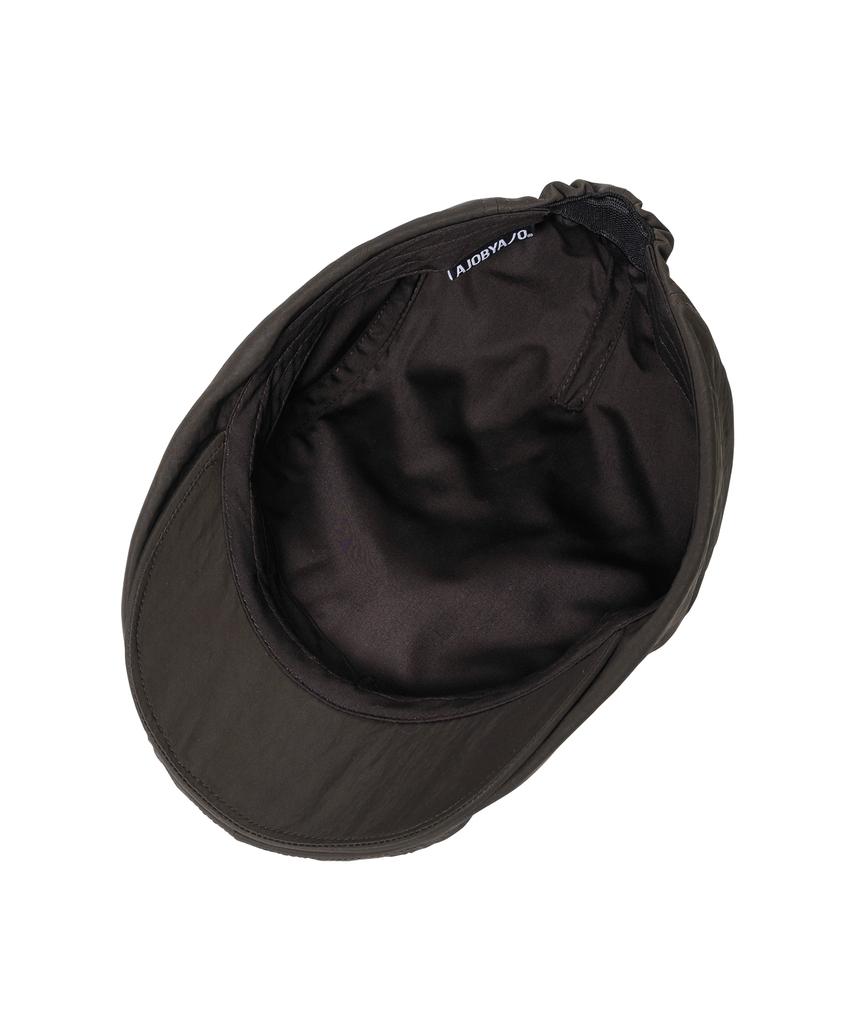 AJOBYAJO Tribal Logo Nylon Flat Cap [Dark Brown]