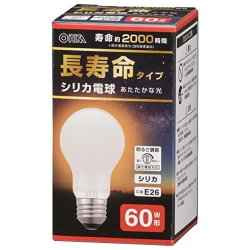 OHM Electric Dimmable Incandescent Silica Bulb E26 60W Class Warm White LB-D5657WN