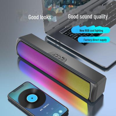 Gaming Soundbar mit RGB-Beleuchtung, Super-Subwoofer, Mini-Farblicht, Drahtloser Bluetooth-Lautsprecher.