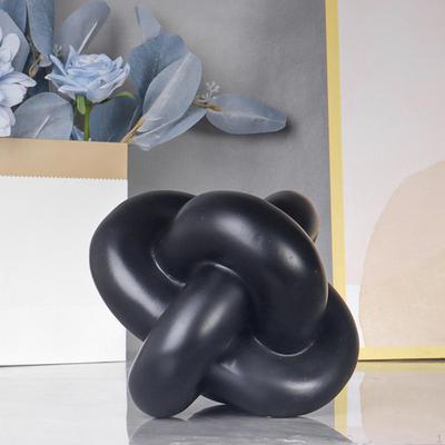 3-Gliederkette Dekor Geometrisch Klein Modern Minimalistisch Schwarz Boho Dekorativer Knoten Harz