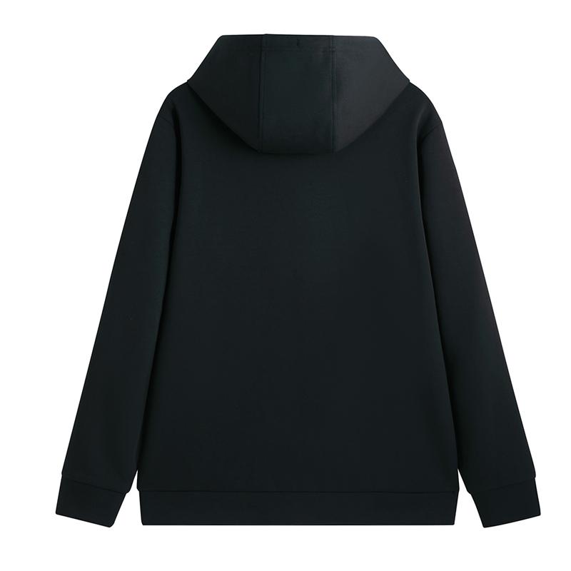 Li Ning Badminton Series Minimalist Hooded Cardigan Casual Comfortable Versatile Sweatshirt Unisex Sweatshirt AWDVJ51-1
