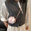 2025 new cute bow girl mini cross bag sweet little girl parent-child messenger bag