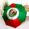 Śląsk Wrocław  pattern, automatic folding umbrella, portable and foldable design, 8 ribs, a Christmas or birthday gift.