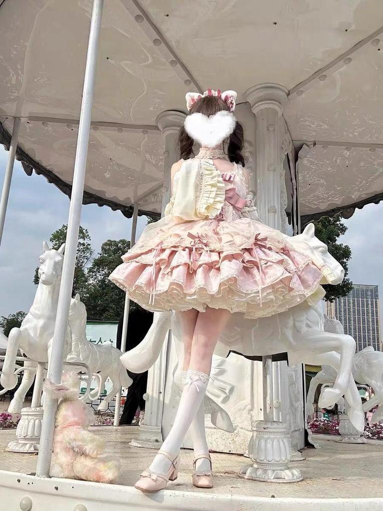 Rose Butler JSK Ballet Lolita Full Set Subculture Dopamine Style