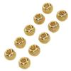 10pcs Beard Beads Metal Hollow Quick Hair Beard Dreadlocks for Hair Braids ExtensionsGold