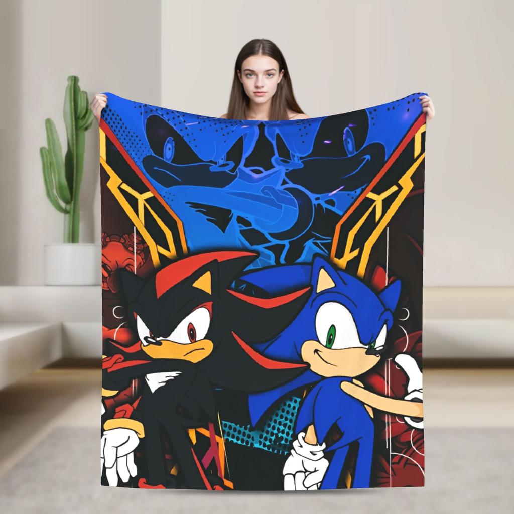 The Hedgehog Shadow X - Shadow's Path Vintage Blanket Flannel Vintage Warm Throw Blankets for Bedspread Autumn/Winter