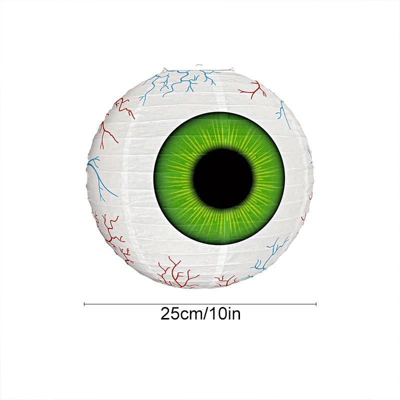 1PC Eyeball Lanterns Outdoor Decor Spooky Parties & Festive Occasions Paper Lanterns Halloween Decorations Red Halloween 10 Inch