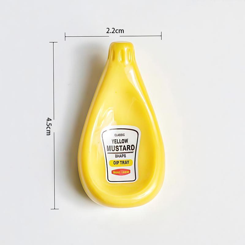 Ceramic Sauce Plate Small Dish Soy Sauce Plate Ketchup Mayonnaise Mustard Seasoning Dish 5 Colors Ceramic Small Dipping Dish