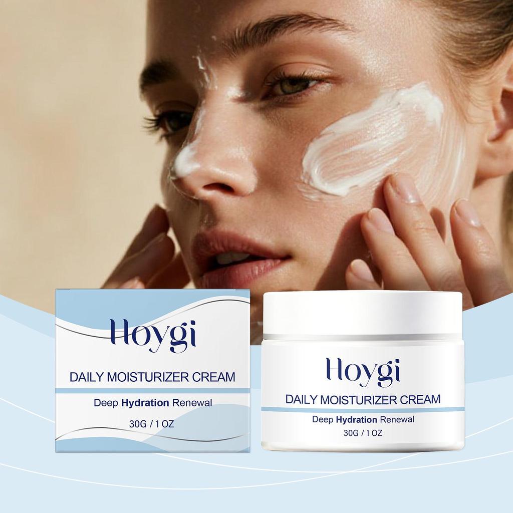 HOYGI Hydrating Face Cream: Daily Moisturizer for Soft, Smooth, Radiant Skin, Locks in Moisture, Refines Texture.