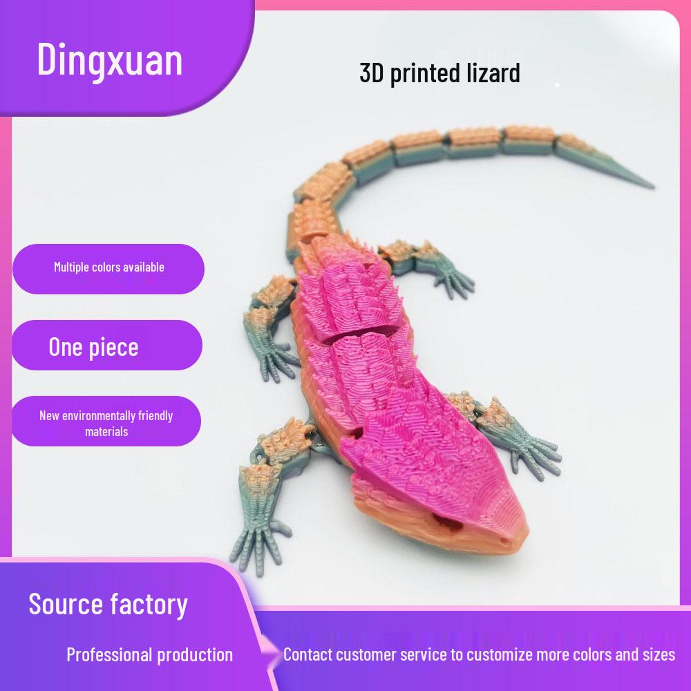 

3D-печатная модель-симуляция дракона-ящерицы - Домашний декор и игрушка-украшение