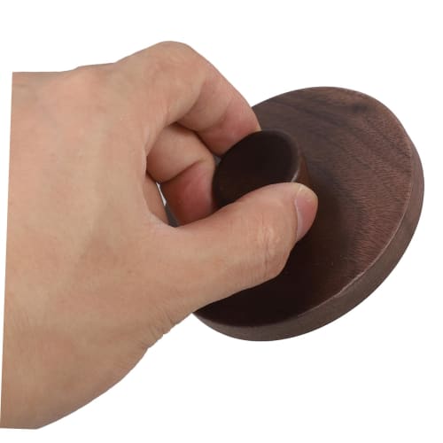 LABRIMP Nuts Wooden Cup Cover for Drinks, Coffee Mug Lid, Sealing Lid Button, Wooden Water Cup Lid, Mug Cover, Cup