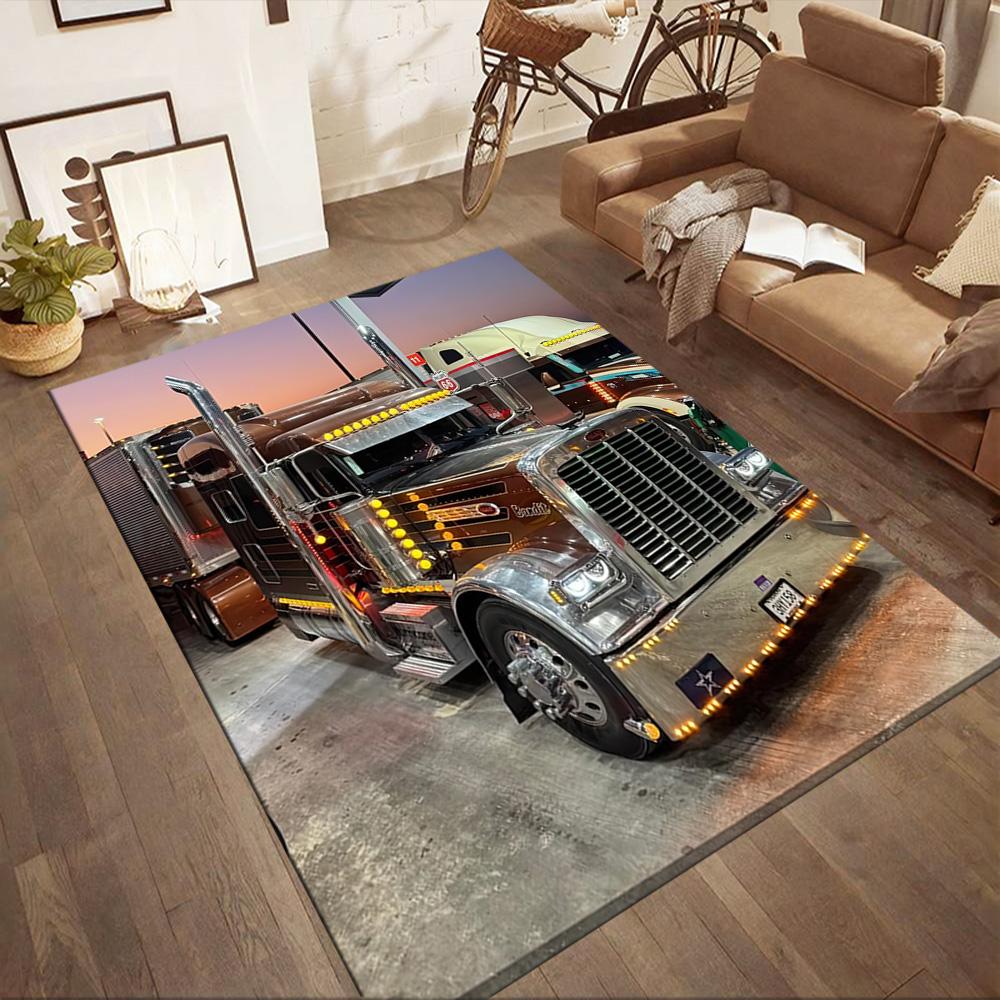 Kw Heavy Trucks Area Rug Suitable For Balcony Game Room Bedrooms Outdoor Antislip Carpet Decorate Offices Perfect Gift For Friends Family