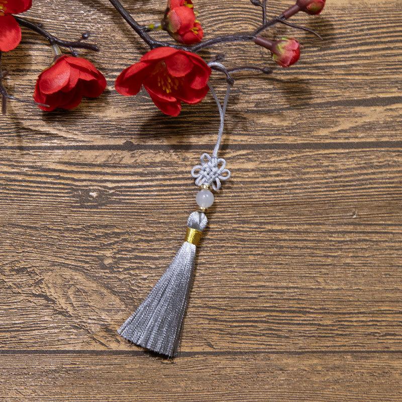 Čínský uzel Třásně Třásně Polyesterové Třásně Národní styl DIY Závěsná Třásně Záložka USB Disk Sáček Sáček Příslušenství