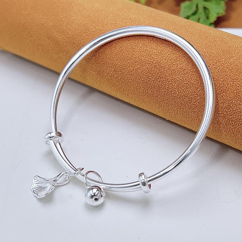 

Zuyin 999,9 гладкая круглая палочка из твердого листа гинкго Молодежный браслет «Три жизни» с абрикосом подарок на день Святого Валентина Adjustable size