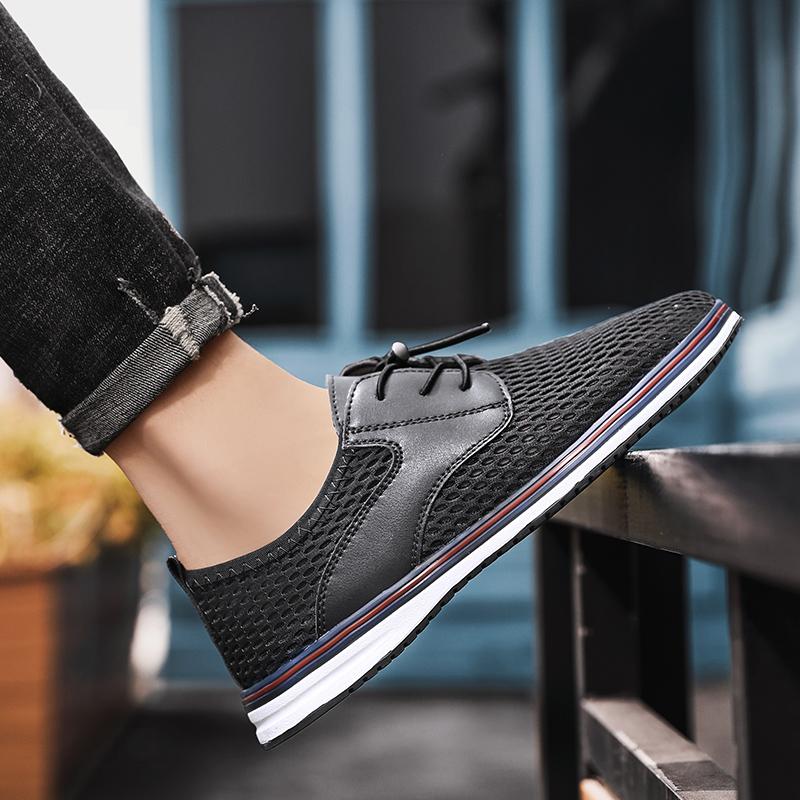 Men Casual Shoes 2022 Summer Newest Men'S Sandals Air Mesh Lightweight Breathable Lace-Up Sneakers Male Fashion Loafers Sandalias