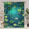 2 Pieces of Healing and Refreshing Polyester Curtains, Pole Bag Curtains 42*84, Bedroom, Living Room, Room Decoration
