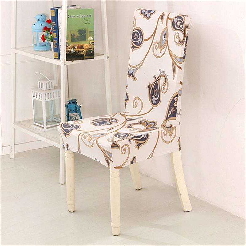 Elastic Dining Chair Cover Stretch Seat Slipcover Chair Covers For Wedding El Banquet Dining Room Office Anti-Dirty Removable