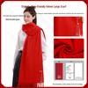 Custom China Red Scarf with Logo Embroidery for Corporate Events, Weddings, and Celebrations