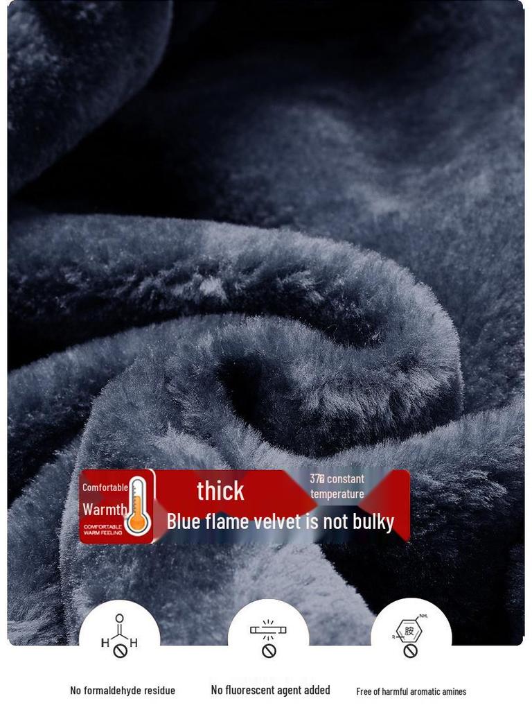 Men's Plus Velvet Thickened Stand Collar Jacket - Warm Autumn & Winter Outerwear for Middle-Aged and Elderly