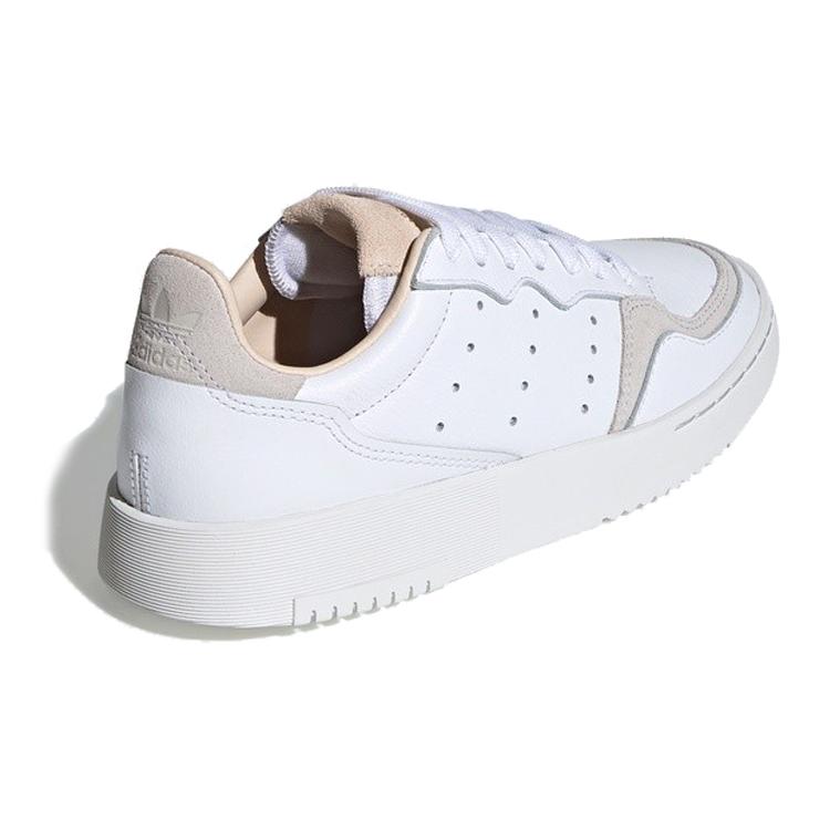 Adidas Originals Super Court Leather Low top Kids' Skateboarding Shoes White Brown Teenagers EE8795