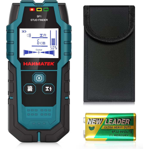 

HANMATEK Детектор підкладки, Датчик підкладки, Перевірка підкладки, Датчик задньої стінки з відображенням глибини та відстані, Удосконалена точність деревини «п ять в одному»