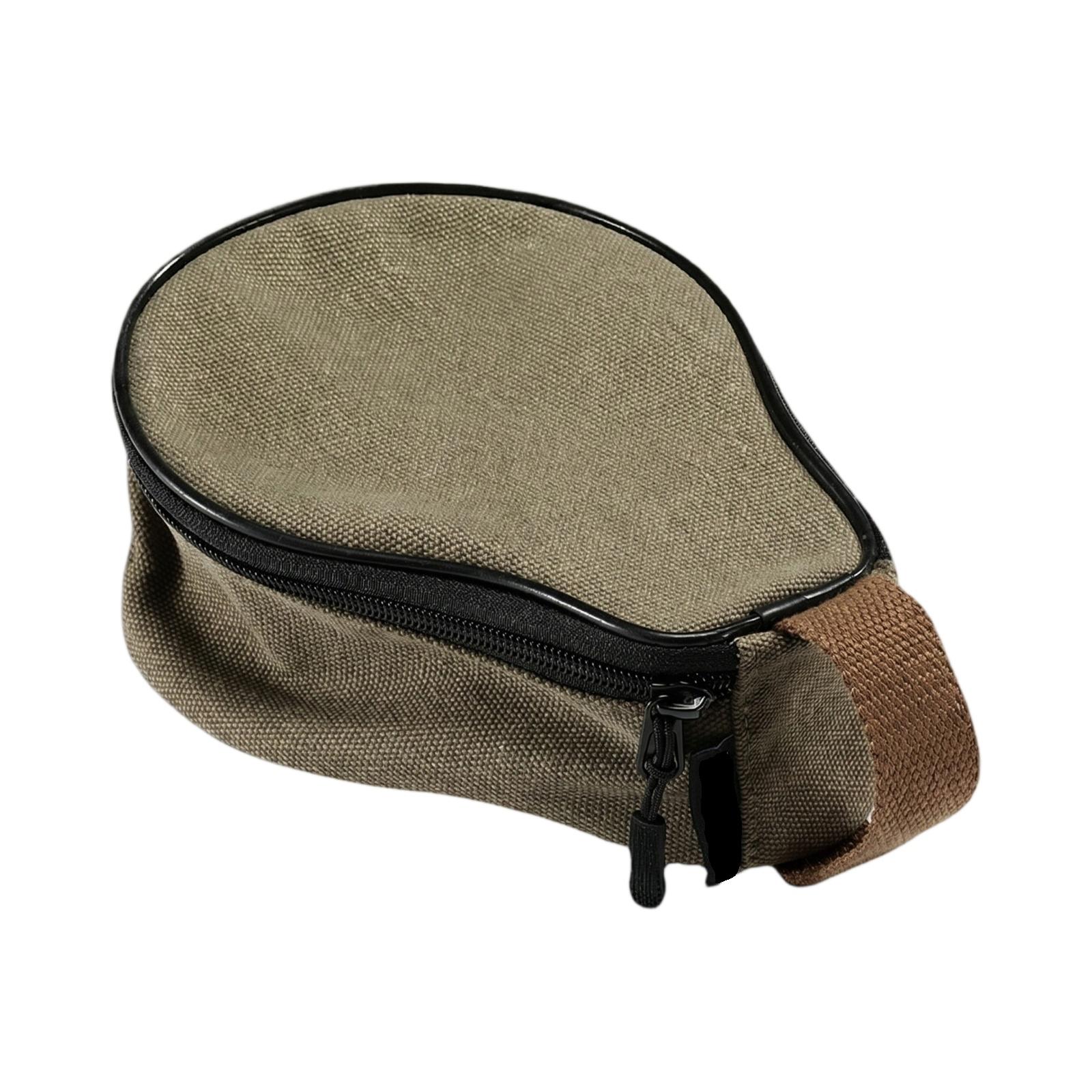 Outdoor Canvas Storage Bag Portable Handheld Carrying Case Durable Cotton Material Zipper Closure Lightweight Compact Design one size
