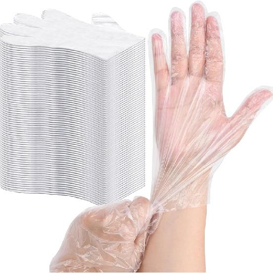 BYMORE Disposable Plastic Gloves Bulk, Clear Food Handling Service Gloves for Kitchen Food Prep Food Service Food Handling