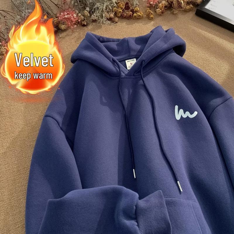 Men's Heavyweight Loose Fit Hoodie - Autumn/Winter 2024 American Style Sweatshirt Jacket, 250g