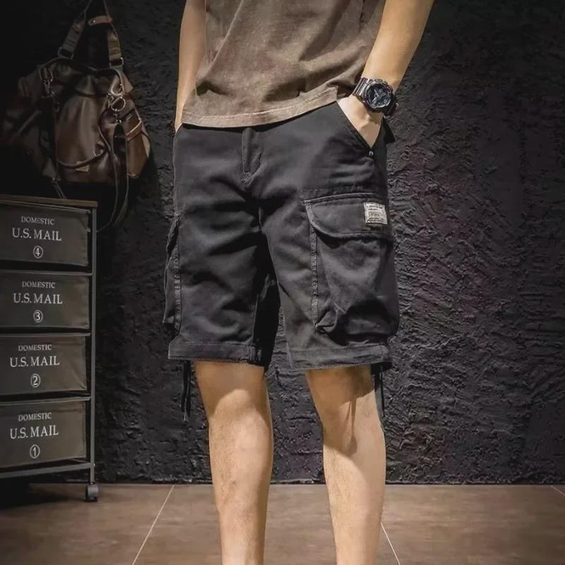 Men's Retro Casual Workwear Shorts - Heavy, Loose, Straight Fit
