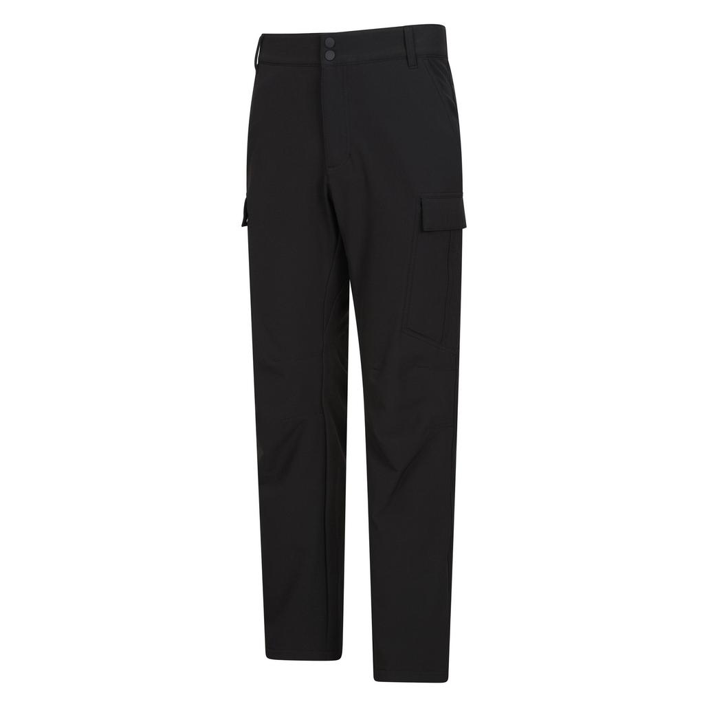 Mountain Warehouse Mens Beacon Softshell Fleece Lined Trousers