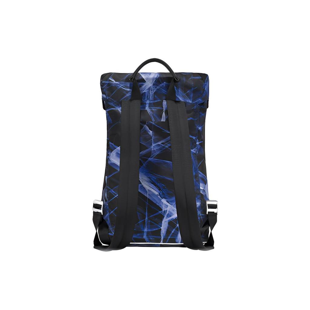 Montblanc Glacier Blue Special Edition Glacier Print Climbing Buckle Nylon Spliced Eco-Friendly Leather Fabric Medium Backpack Unisex Backpacks 129736
