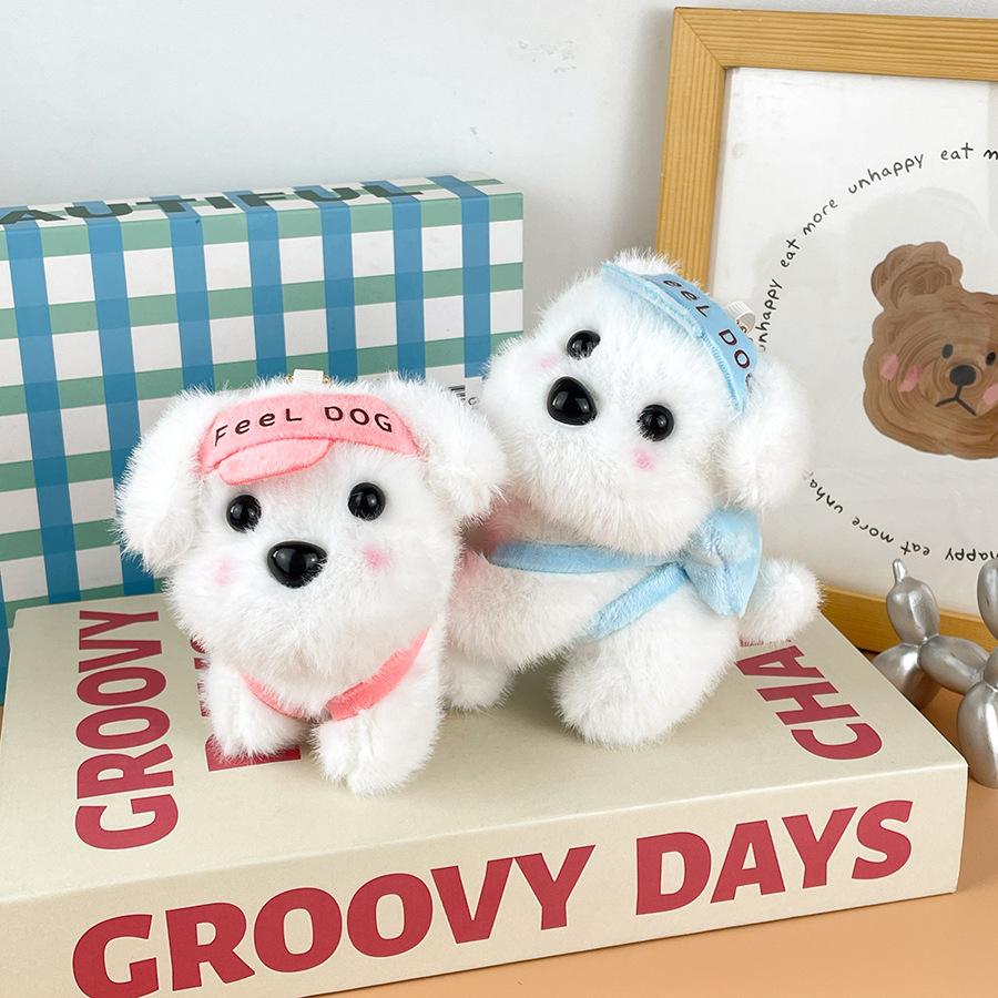 Cartoon Travel Group Puppy Doll Plush Pendant Car Keychain Baseball Cap Backpack Puppy Doll Bag Hanging Decoration