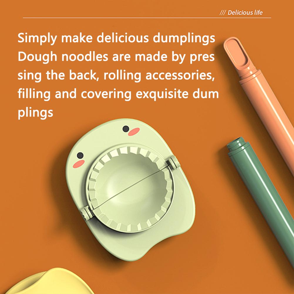 3pcs/set Cartoon Dumpling Tool Little Monster Pattern Lazy Dumpling Maker Device Mold Kitchen Utensils Gadget Sets Accessories