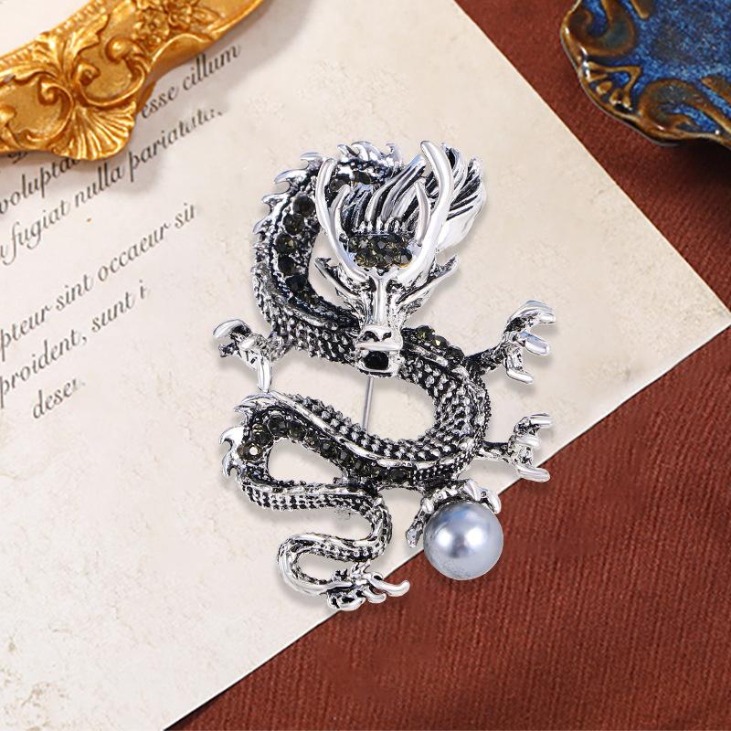 Year of the Dragon Domineering Dragon Men's and Women's High-end Trendy Accessories Brooch
