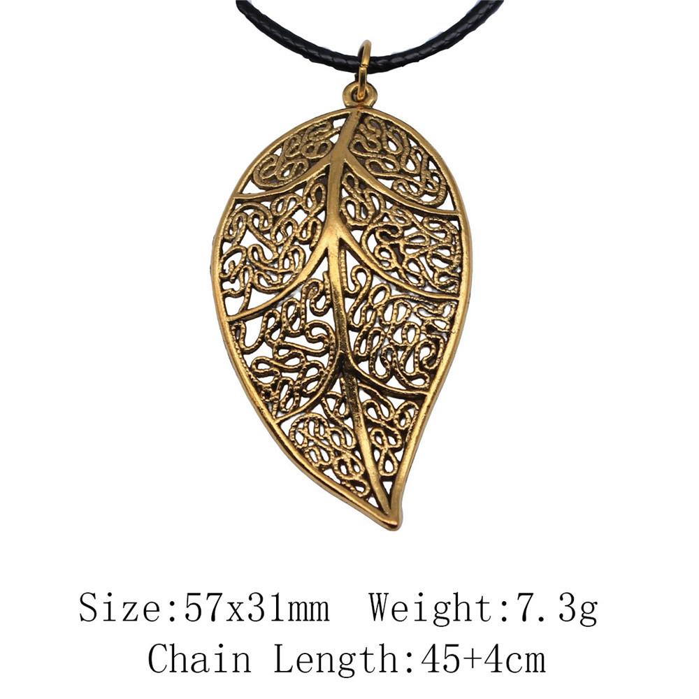 Valentine's Day Necklaces For Couples Leaf Flower Necklace Leather Chain 45cm Cheap Things Neck Pendants