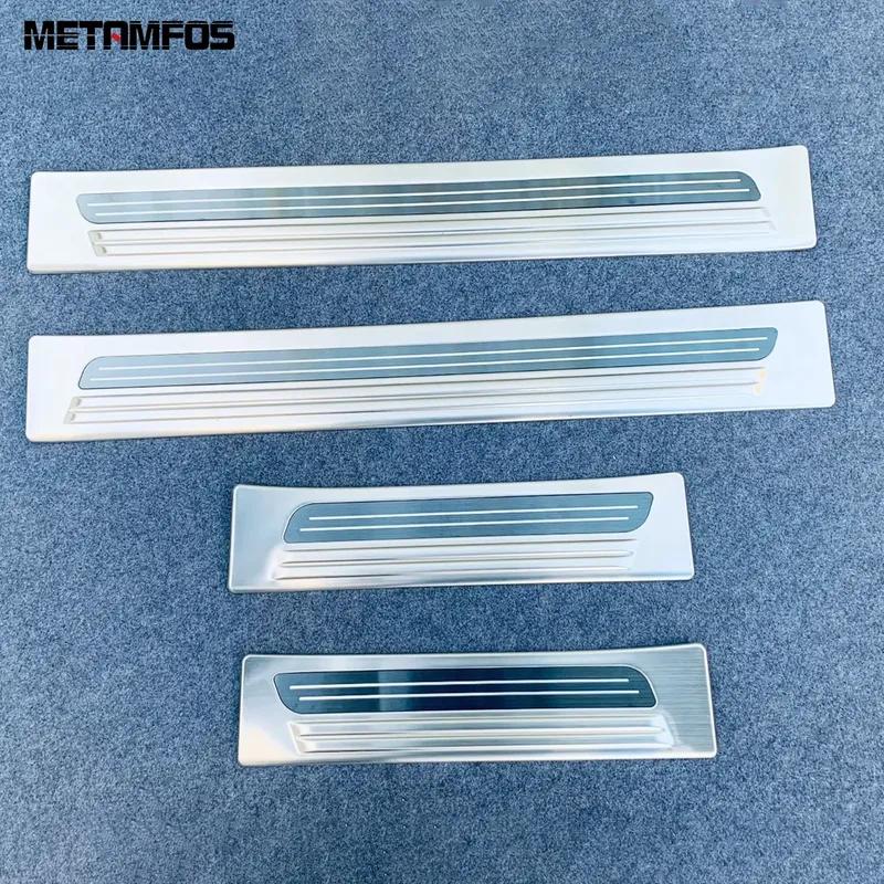 For Mitsubishi Outlander -2025 2026 Stainless Outer Door Sill Scuff Plate Entry Guard Welcome Pedal Accessories Car Styling