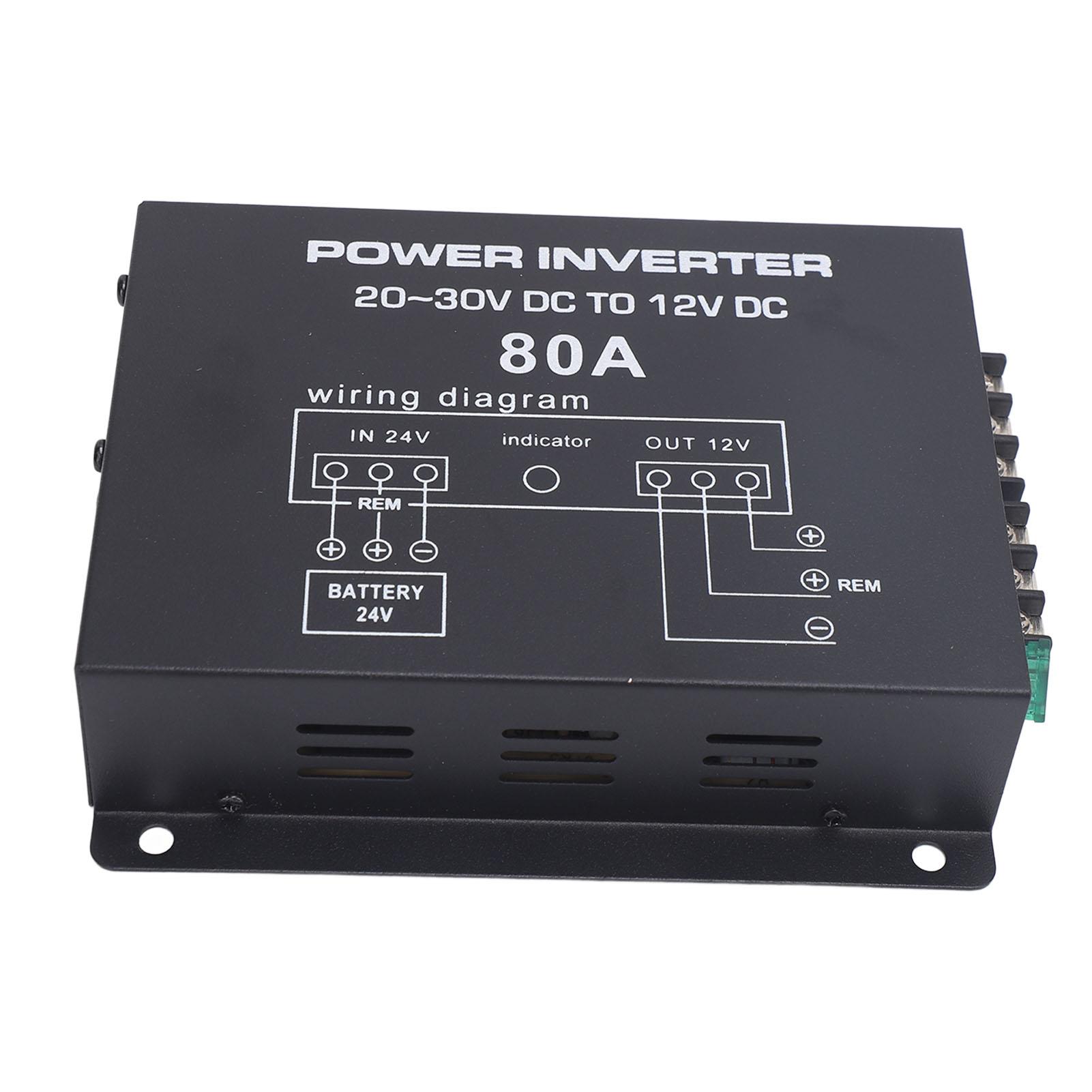 

Понижающий преобразователь напряжения DC 24V в 12V с контролем температуры для легковых и грузовых автомобилей, домов на колесах, внедорожников, автобусов