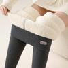 Women Thick Fleece Lined High Waist Warm Thermal Outer Wear Leggings Pants